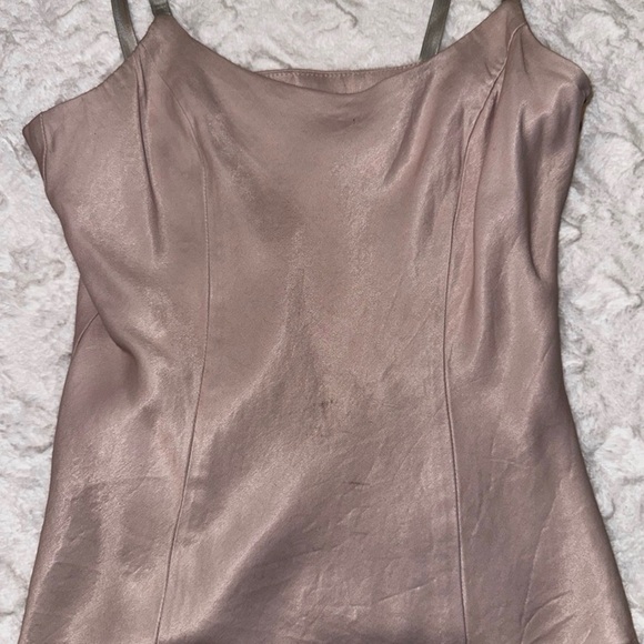 Express Pink Taupe Swooped Neck Tank Top - XS - Picture 4 of 5
